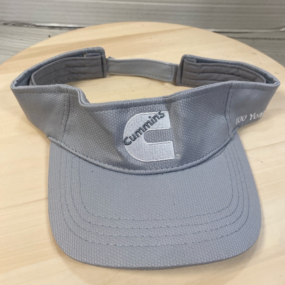 Cummins Gray Visor Cap Hat Adjustable